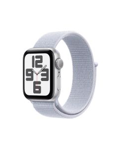 APPLE WATCH SE GPS 40MM SILVER ALUMINIUM CASE WITH BLUE CLOUD SPORT LOOP MXEE3ZP/A
