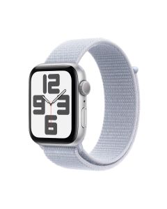 APPLE WATCH SE GPS 44MM SILVER ALUMINIUM CASE WITH BLUE CLOUD SPORT LOOP MXET3ZP/A