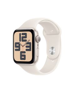 APPLE WATCH SE GPS 44MM STARLIGHT ALUMINIUM CASE WITH STARLIGHT SPORT BAND - S/M MXEU3ZP/A