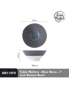 BLUE WAVE RAMEN BOWL-7" BW11070-7INCH