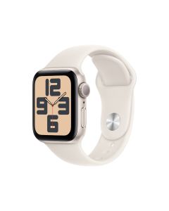 APPLE WATCH SE GPS 40MM STARLIGHT ALUMINIUM CASE WITH STARLIGHT SPORT BAND - M/L MXEG3ZP/A