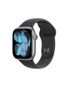 APPLE WATCH SERIES 11 GPS 42MM SPACE GREY ALUMINIUM CASE WITH BLACK SPORT BAND - S/M MEQW4X/A