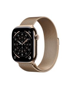 APPLE WATCH SERIES 11 GPS + CELLULAR 46MM GOLD TITANIUM CASE WITH GOLD MILANESE LOOP - M/L MFD84X/A