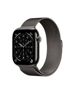 APPLE WATCH SERIES 11 GPS + CELLULAR 46MM SLATE TITANIUM CASE WITH SLATE MILANESE LOOP - S/M MFD34X/A