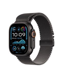 APPLE WATCH ULTRA 2 GPS + CELLULAR 49MM BLACK TITANIUM CASE WITH BLACK TITANIUM MILANESE LOOP - M MX5U3ZP/A