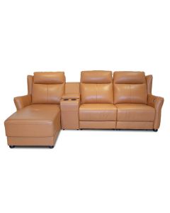 XANDRA L SHAPE E RECLINER SOFA B758THL ER 3SL CT