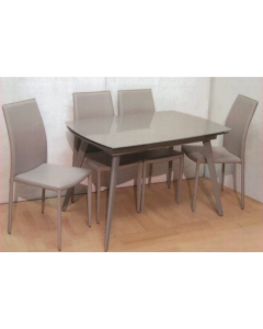 ALLY 1.2M DINING TABLE SET (1+4) D358