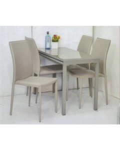 NOYES 1.1M DINING TABLE SET (1+4) D305B + D697