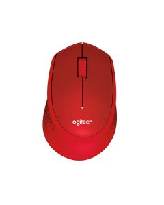 LOGITECH M331 SILENT PLUS WIRELESS MOUSE - RED 910-004916