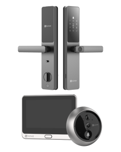 LEVER LOCK + PEEPHOLE DRBELL EZVIZ BUNDLE DL05 + DP2 2K