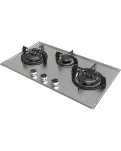 EF GAS HOB-3 BURNER EFH3768WTVSB-LPG