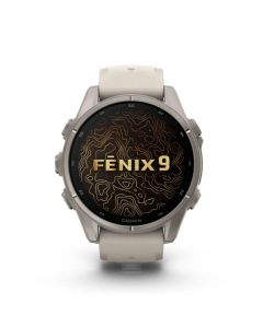 Garmin fēnix 9 Light Gray 43mm Titanium with Fog Gray Silicone Band GM-010-04761-05