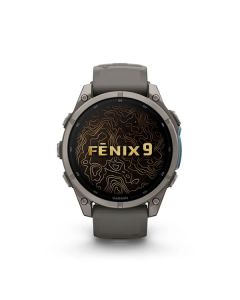 Garmin fēnix 9 Dark Gray 47mm Titanium with Pebble Gray Silicone Band GM-010-04762-05