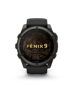Garmin fēnix 9 Black 51mm Carbon Gray DLC Titanium with Black Silicone Band GM-010-04763-15