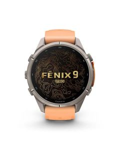 Garmin fēnix 9 Pro AMOLED Pink 43mm Titanium with Shell Pink/Autumn Orange Silicone Band GM-010-04335-97