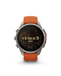 Garmin fēnix 9 Pro AMOLED Orange 47mm Titanium with Autumn Orange/Spark Orange Silicone Band GM-010-04336-57