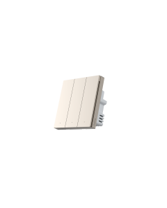 AQARA SMART WALL SWITCH H1 PRO (WITH NEUTRAL,TRIPLE ROCKER) GOLD QBKG32LM-GOLD
