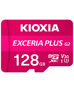 KIOXIA EXCERIA PLUS G2 128GB MICROSD W ADP LMPL2M128GG2