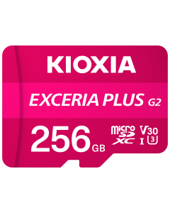 KIOXIA EXCERIA PLUS G2 256GB MICROSD W ADP LMPL2M256GG2