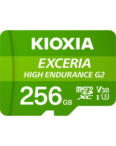 KIOXIA HIGH ENDURANCE G2 256GB MICROSD W ADP LMHE2G256GG2