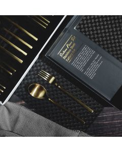 CUBIC 16PCS SS CUTLERY SET KN-6131-GOLD