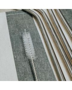 HOUZE SS STRAW SET-4PCS KN-6111-STEEL