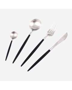 PORTUGESE 4PCS SS CUTLERY SET KN-6132-BLACK
