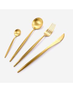 PORTUGESE 4PCS SS CUTLERY SET KN-6132-GOLD