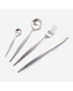 PORTUGESE 4PCS SS CUTLERY SET KN-6132-SILVER