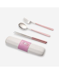 TANGO 3PC PORTABLE CUTLERY SET KN-6134-PINK