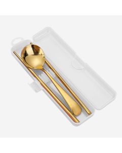 WALTZ 2PC PORTABLE CUTLERY SET KN-6135-GOLD