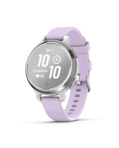 GARMIN LILY 2 ACTIVE SMARTWATCH SILVER W/ PURPLE JASMINE SILICONE BAND GM-010-02891-51