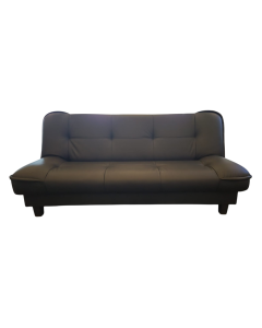 EMBER 3 SEATER SOFABED 213H-PVC BLACK