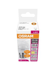 OSRAM LED VALUE 5.5W LVCLP40F-5.5W/827 220-240V E27 FROSTED