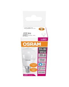 OSCRAM LED VALUE 5.5W LVCLP40F-5.5W/865 220-240V E14 FROSTED