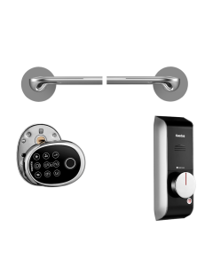 KAADAS M9 MORTISE DIGITAL LOCK M9 MORTISE LEVER SILVER