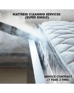 MATTRESS CLEANING CONTRACT CLEANING 1 YR 2 TIMES - SUPER SINGLE