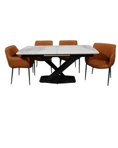 MORCOTE + BONAR 7PC DINING SET DT506 + DC 348 (1+6)