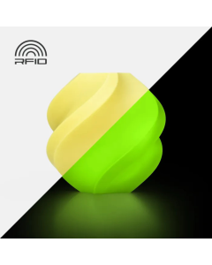 BAMBU LAB PLA GLOW  - GLOW YELLOW WITH REUSABLE SPOOL BAM-A12-Y0-1.75-1000-SPL