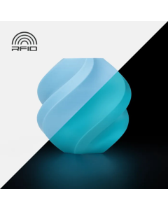 BAMBU LAB PLA GLOW - GLOW BLUE WITH REUSABLE SPOOL BAM-A12-B0-1.75-1000-SPL