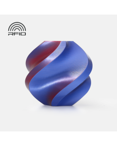 BAMBU LAB PLA SILK - MIDNIGHT BLAZE (BLUE-RED) - WITH REUSABLE SPOOL BAM-A05-T2-1.75-1000-SPL