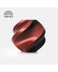 BAMBU LAB PLA SILK - VELVET ECLIPSE (BLACK-RED) - WITH REUSABLE SPOOL BAM-A05-T5-1.75-1000-SPL