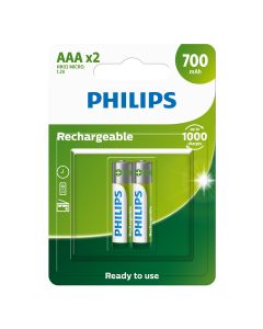 PHILIPS RECHARGEABLE BATTERY R03B2RTU70/40-2XAAA