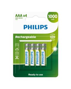PHILIPS BATTERY-READY TO USE R03B4RTU10/40-4XAAA-1000MAH