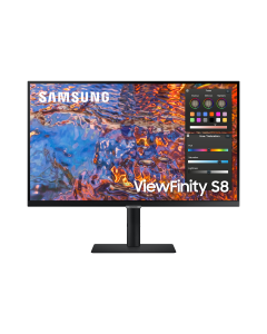 SAMSUNG 27" S8 S80PB UHD VIEWFINITY MONITOR LS27B800PXUXXS - C