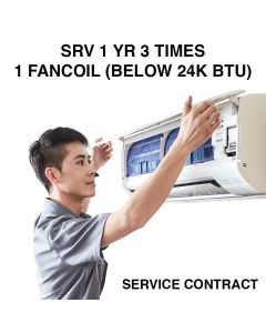 SERVICE CONTRACT SRV 1 YR 3 TIMES - 1 FANCOIL (BELOW 24K BTU)