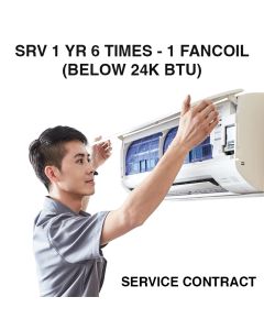 SERVICE CONTRACT SRV 1 YR 6 TIMES - 1 FANCOIL (BELOW 24K BTU)