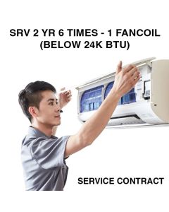 SERVICE CONTRACT SRV 2 YR 6 TIMES - 1 FANCOIL (BELOW 24K BTU)