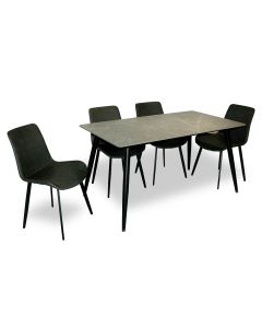 STEPHANIE 1 + 4 DINING SET KJ010(1+4)