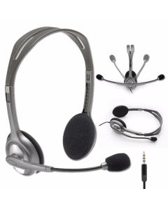 LOGITECH H111 WIRED HEADSET - BLACK 981-000588
